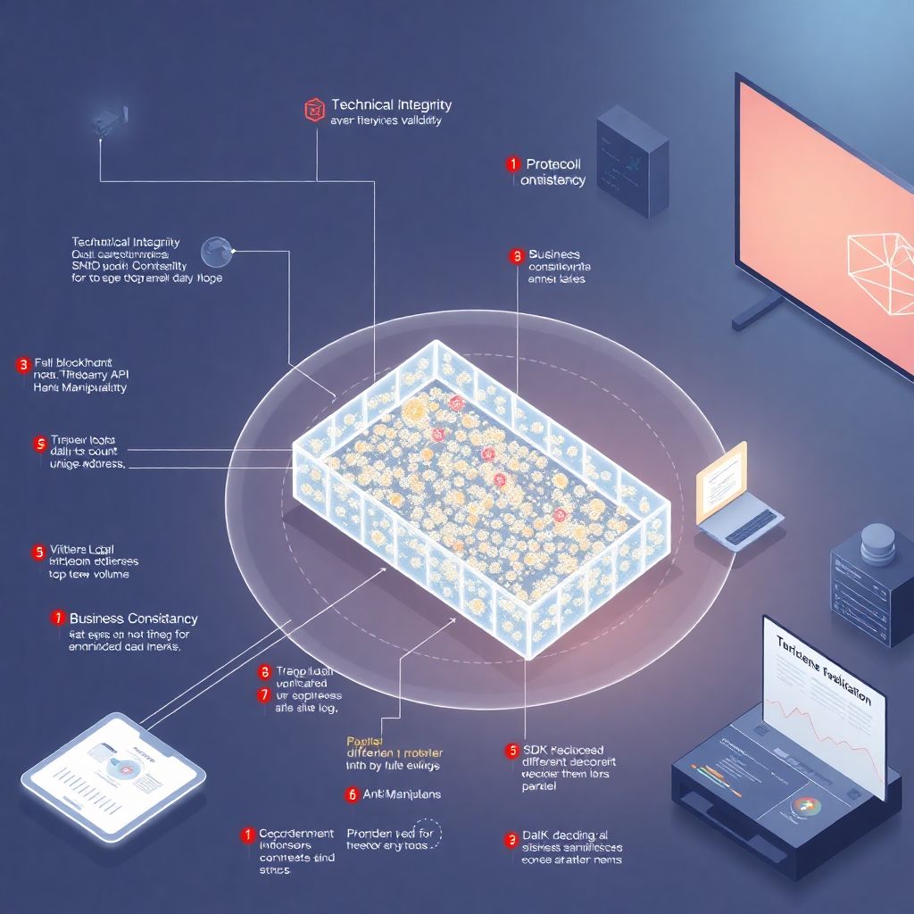 Methods for validating on-chain data sources in blockchain analytics