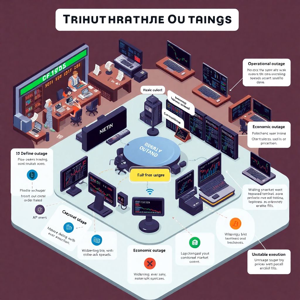 Quantifying the impact of exchange outages on traders and their trading performance