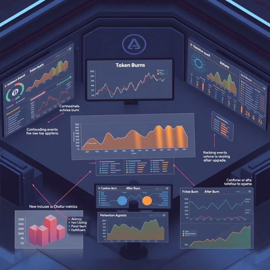 Measuring the impact of token burns on network activity and on-chain performance